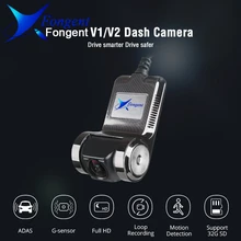 Fongent V1 V2 Mini Adas Автомобильный видеорегистратор Carmera Dash Cam Full Hd1080p Автомобильный видеорегистратор g-сенсор видеорегистратор ночного видения аксессуары