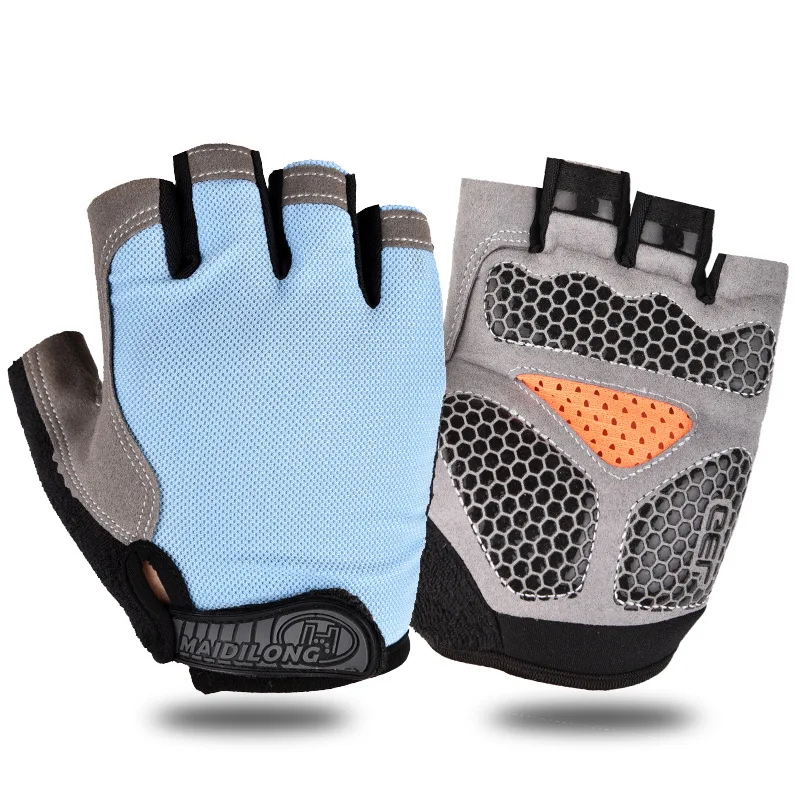 

SALE Cycling Breathable Gloves Short Half Finger Motorcycle MTB Road Bike Gloves Outdoor Sports Gloves Anti Slip Gel Pad