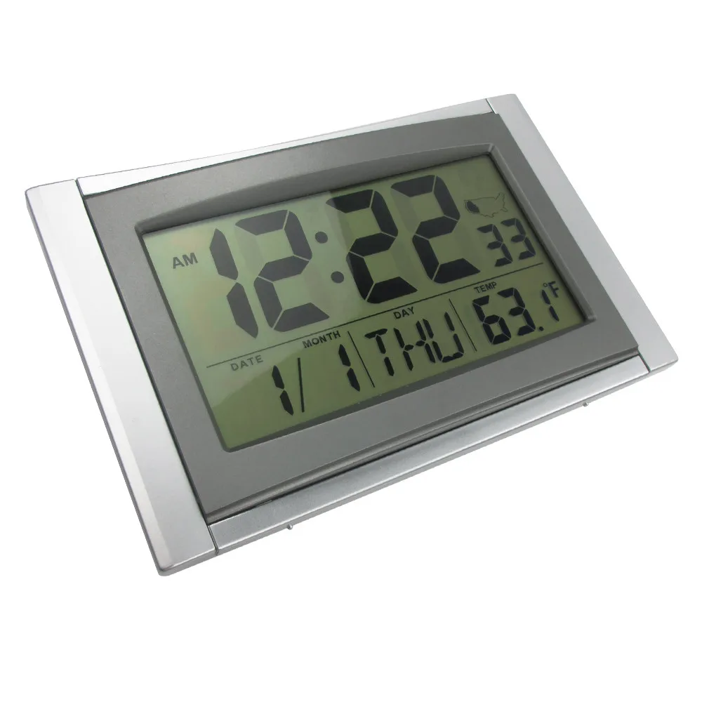 Atomic Цифровой Будильник 5 в 1 ЖК дисплей радио La Crosse технология настенные часы Temperatured Повтор календари костюм для США