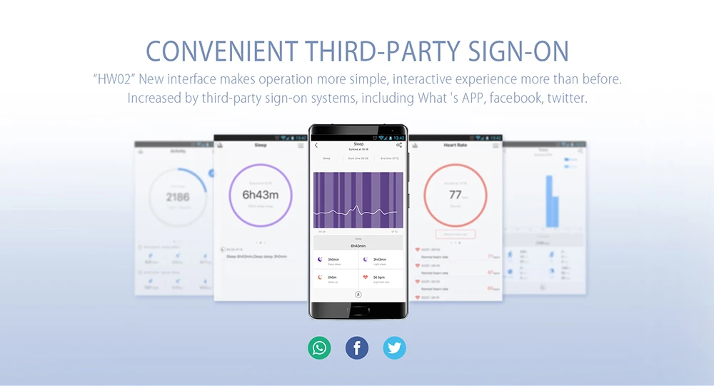 Lenovo HW02 Smartband IP67 Waterproof Bluetooth 4.0 Sedentary Reminder Sleep / Heart Rate Monitor Anti-lost