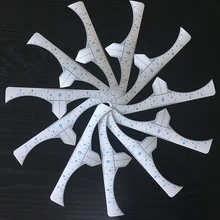 100 шт микроблейдинг пму инструменты для макияжа одноразовые маркеры для бровей линейка наклейка для визажиста тату бровей линия набор инструментов