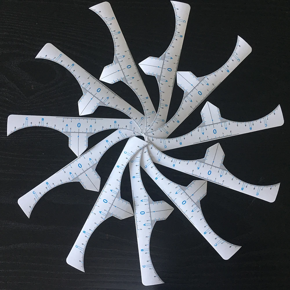 

100Pcs Microblading PMU Makeup Tools Disposable Eyebrow Marks Ruler Sticker For Makeup artist Tattoo Eyebrow Brow line Tool Kit