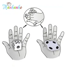10pcs/lot Close-up Dice Magic Trick Beat Flat Dice Easy To Learn Mini Magic Props Toys fun Toy Gift Favors Supplies