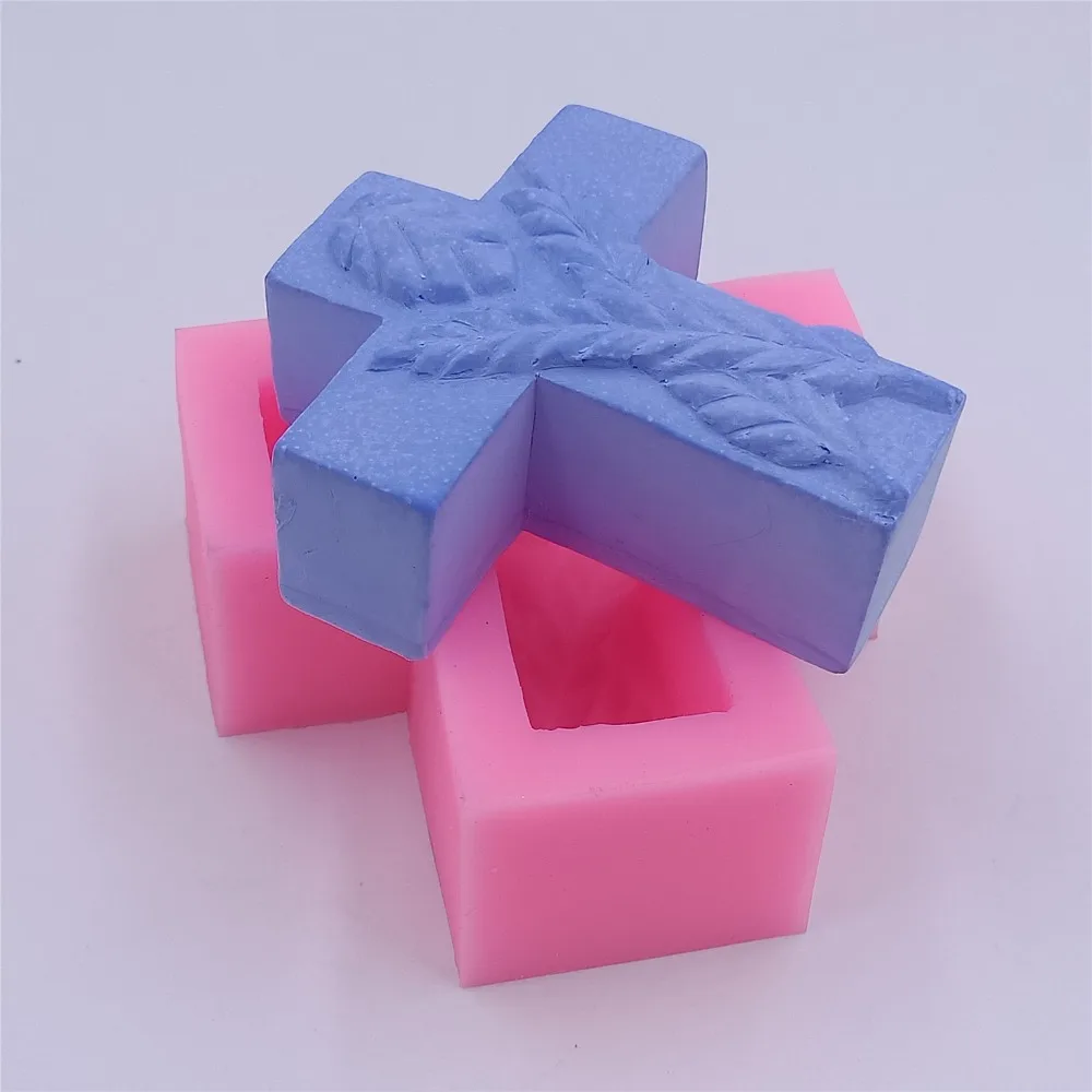 Крестообразный дизайн для ручной работы силиконовая форма для мыла формы для пищевых продуктов для торта Формы для шоколада