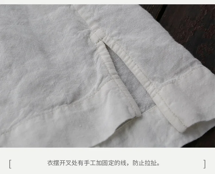 Ретро хлопок лен ручная вышивка китайский стиль пластина кнопка куртка белая рубашка женская