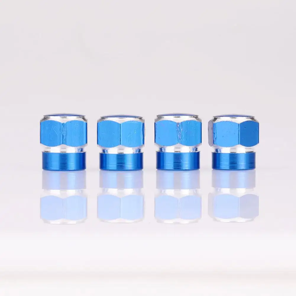 

4Pcs Aluminum Alloy Valve Motorcycle Truck Bike Wheel Tire Valve Stems Cap Dust Cover Chrome Valve car tire valve caps
