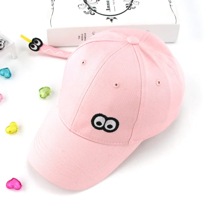Коллекция года, Весенняя детская Длинная летняя кепка-бейсболка со смайликом, детская солнцезащитная Кепка, бейсболки эластичные для мальчиков и девочек от 2 до 8 лет - Цвет: pink 2
