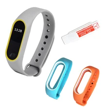 JianDiMeiBOS For Xiaomi Mi Band 2 Strap double color Silicone Wrist Strap Anti-lost Mi band 2 Bracelet Replacement Wristband