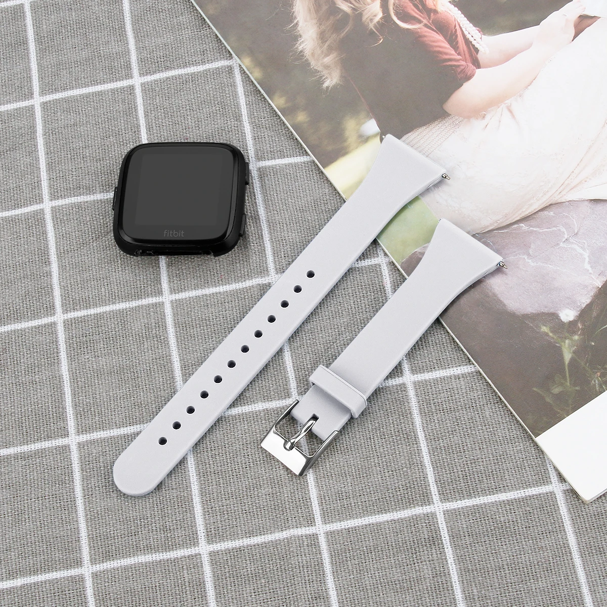 Duszake Браслет для Fitbit Versa/Versa Lite Starp мягкий силиконовый тонкий узкий сменный мужской Т-образный ремешок для Fitbit Versa для женщин и мужчин
