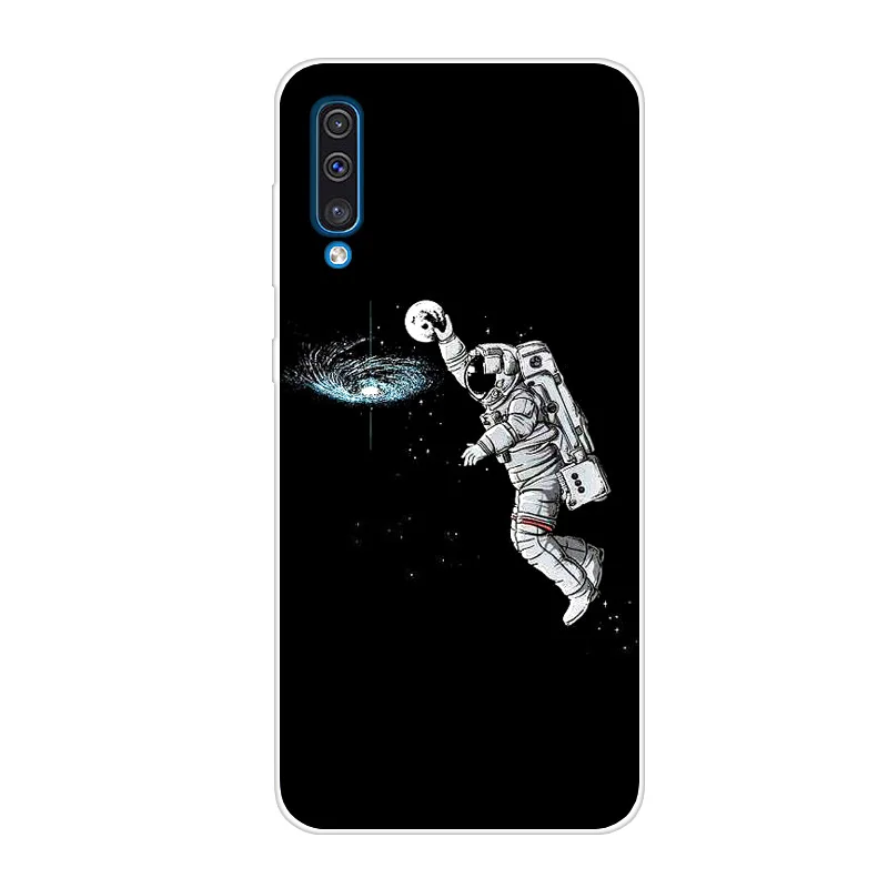 6.4'' For Samsung A50 Case A 50 Silicone Soft Back Cover For Para Samsung Galaxy A50 Case A505F TPU Lion Thin Protective 2019