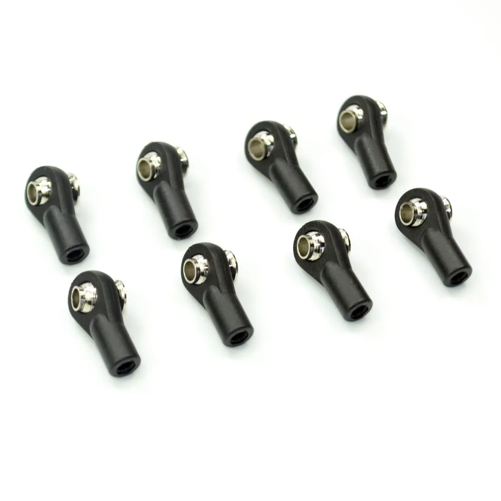 

8pcs M3 Medium Straight Plastic Rod Ends Width Balls for Rc Car Crawler Axial D90 Tamiya CC01