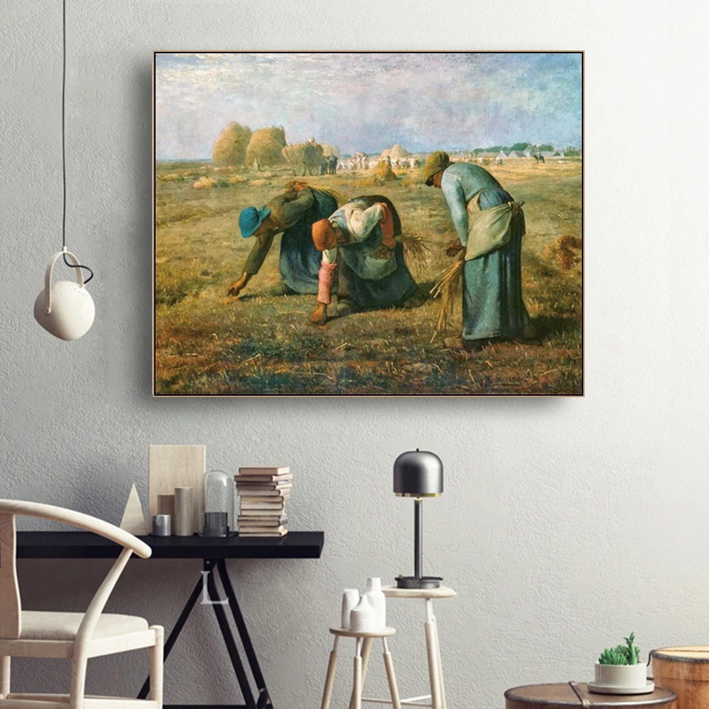 The Gleaners Знаменитая Картина на холсте каллиграфия плакат и принты для гостиной