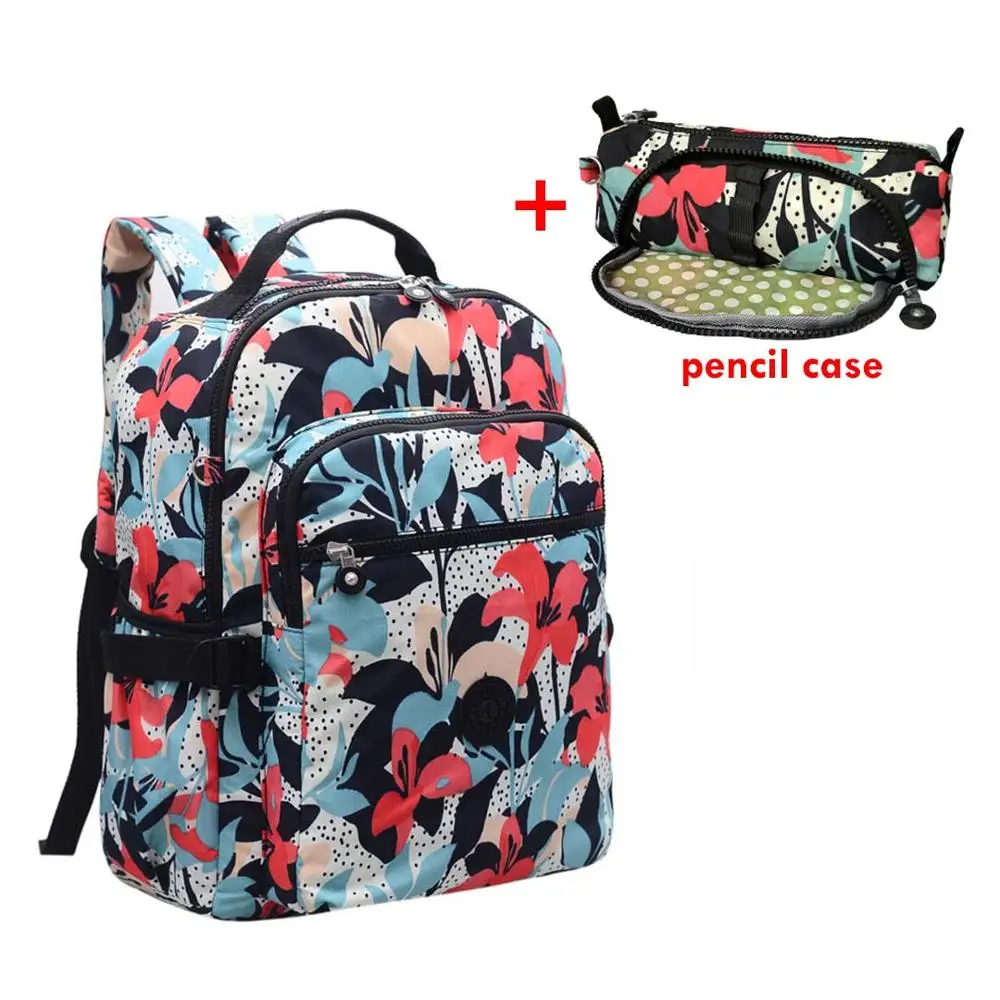 2 pieces Lily ACEPERCH Повседневный школьный рюкзак для подростков Mochila Escolar дорожные школьные сумки рюкзак для ноутбука с брелок "Обезьяна" - Цвет: 2 pieces Lily