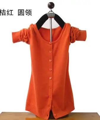 Женские кашемировые свитера на осень и зиму, мягкий теплый вязаный свитер, женская верхняя одежда, яркие цвета, женский кардиган - Цвет: Оранжевый