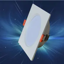 10 шт. AC220V светодиодный Квадратный светодиодный светильник с подсветкой с регулируемой яркостью 3 Вт 5 Вт 7 Вт 10 Вт 12 Вт потолочный светильник Встраиваемый точечный Светодиодный точечный светильник