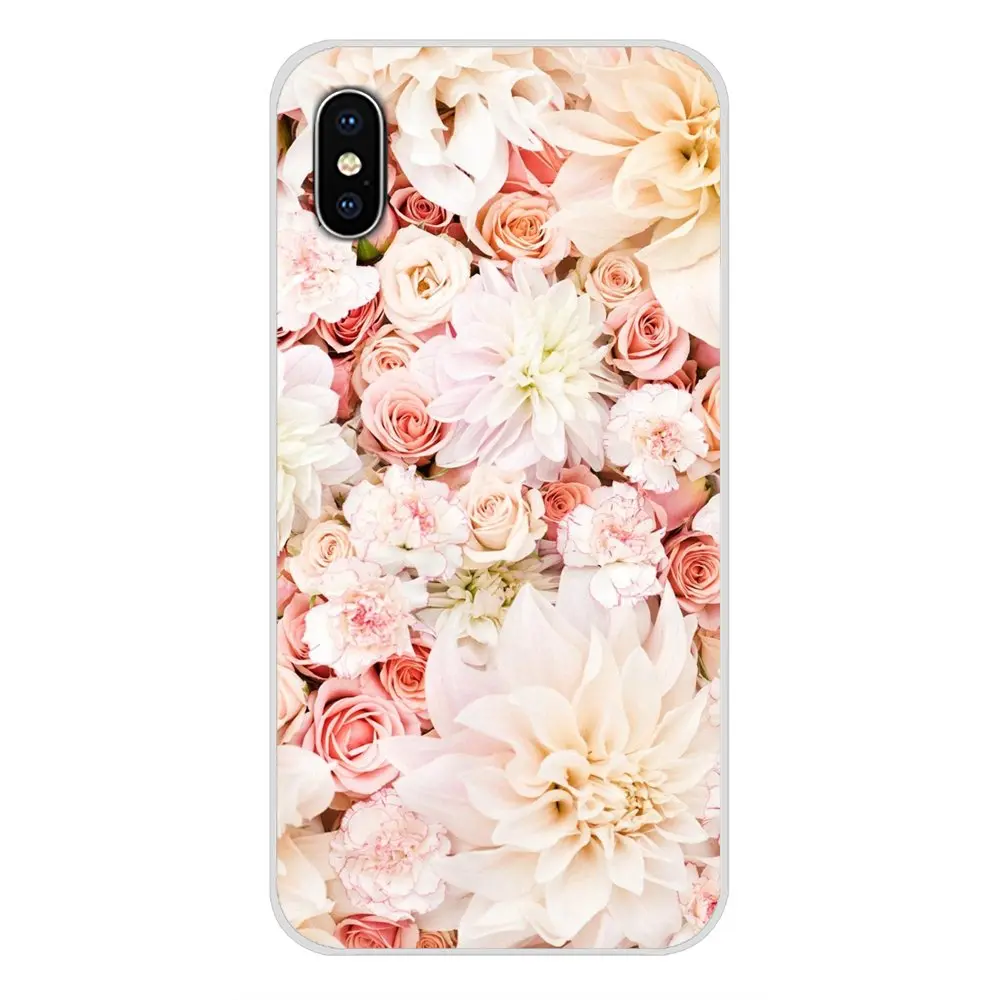 Прозрачный чехол из ТПУ с рисунком пионов нежный цветок для Huawei G7 G8 P7 P8 P9 P10 P20 P30 Lite