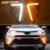 JAZZ TIGRE Giallo Funzione di indicatore di Direzione 12 V Auto DRL Della Lampada LED Daytime Running Light Daylight Per Toyota RAV4 RAV 4 2016 2017 2018