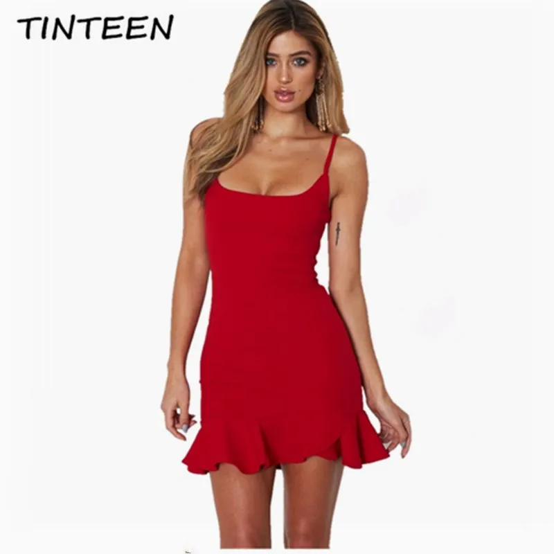 TINTEEN пикантные летние Кружево Вечерние Bodycon партия трубы платье для женщин