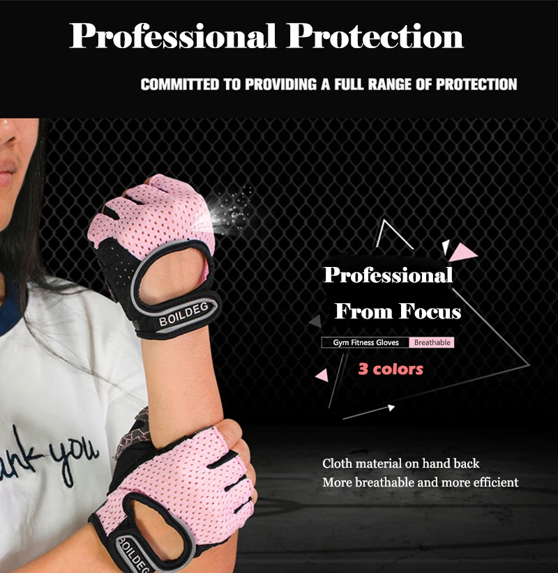 Men Women Summer Half Finger Gym Gloves Body Building Fitness Exercise Training Crossfit Gloves Sports Weight Lifting Gloves