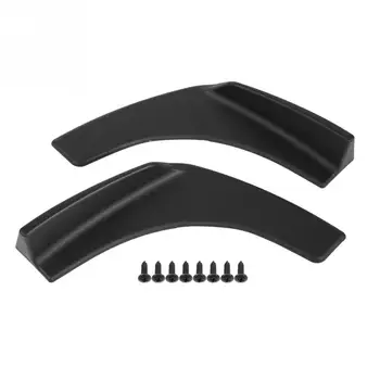 

1 Pair of Universal Car Front Bumper Canard Lip Splitter Fins Body Spoiler ABS Exterior Accessories Front Bumper Diffuser