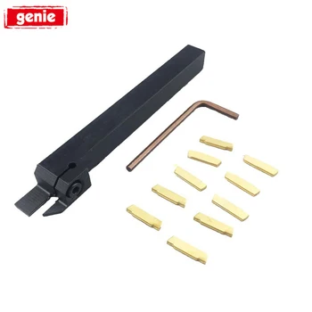 

1pc MGEHR1212-2 Lathe Tool Holder + 10pcs MGMN200-G Carbide Insert Blade with Hex Wrench For Turning Tools