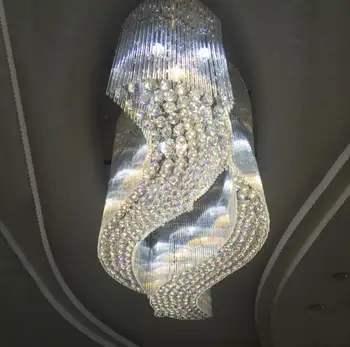 

Modern minimalist led living room ceiling lamp oval large hotel engineering lamp luxury bedroom crystal lamp restaurant lamp