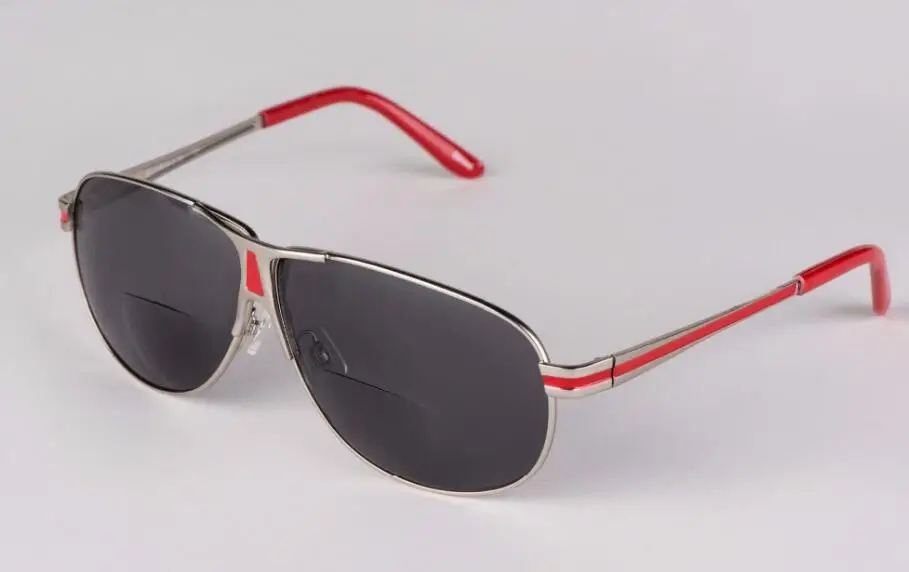 EOOUOOE Для мужчин бифокальные очки для чтения и солнцезащитные очки унисекс Мужские коррекционные очки пресбиопические очки Reader солнцезащитные очки - Цвет оправы: Красный
