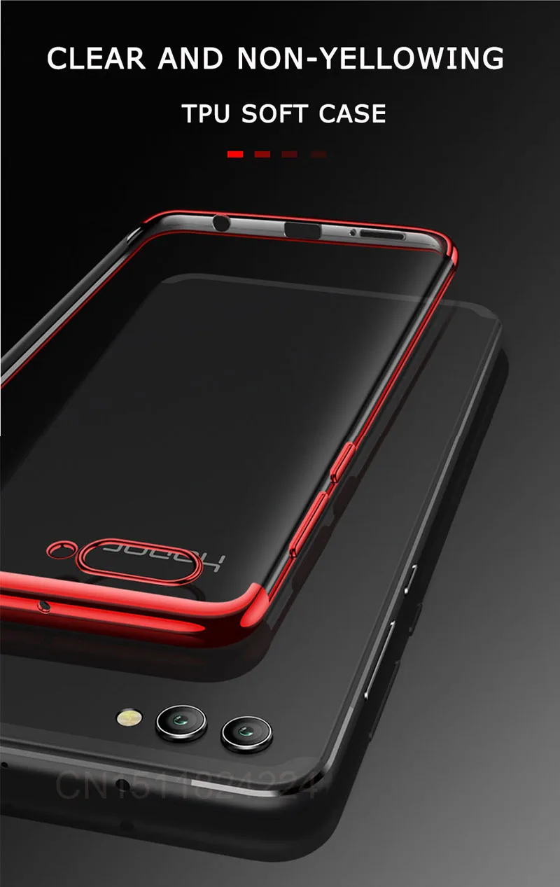 Soft Silicone For huawei p smart Case Slim plating transparent Protective Back cases For Huawei (3)