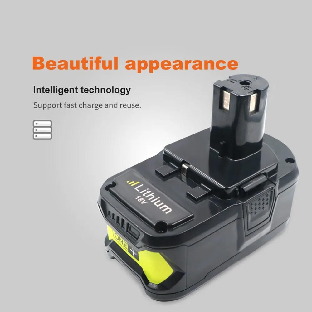 

18V 4000mAh Li-ion cell Rechargeable power tool battery For RYOBI P108 RB18L40 High Capacity Lasting power Stable discharge