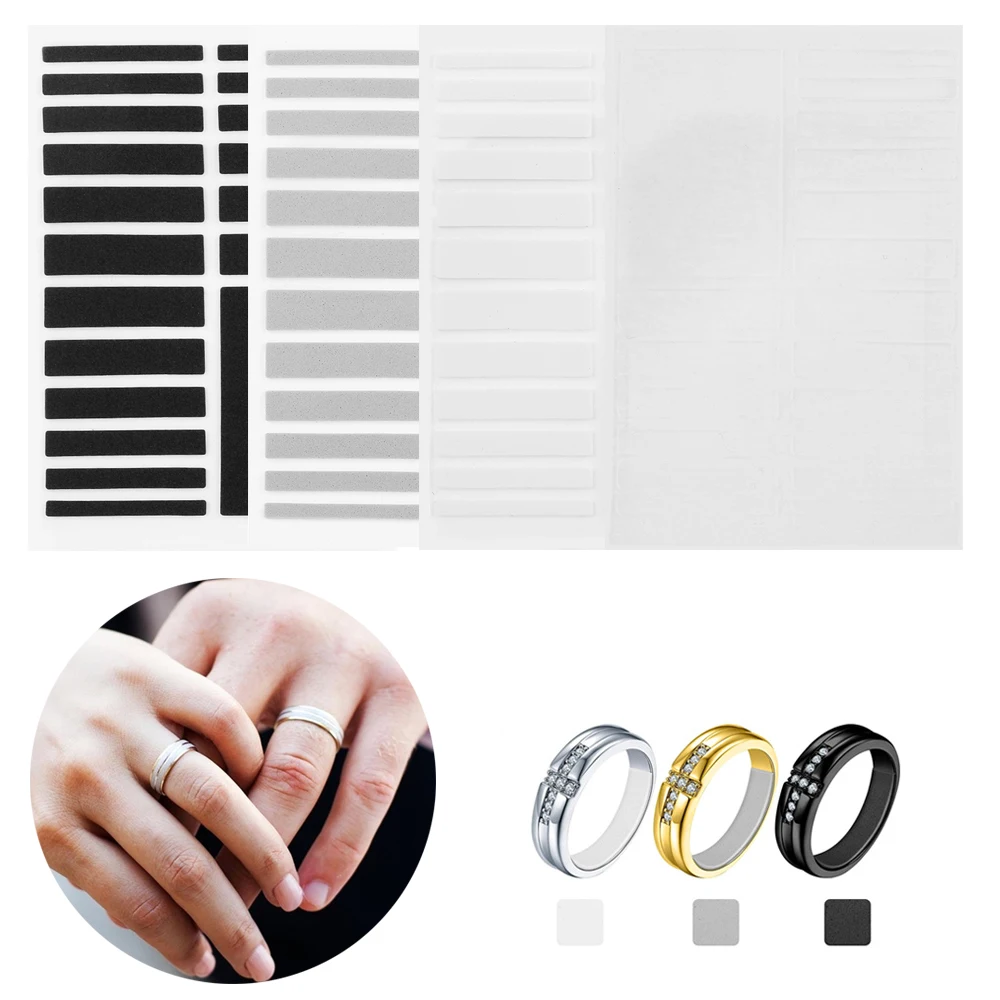 

1PC Resin Ring Size Adjuster Set Invisible Ring Inner Ring Sticker Size Adjustment Pad for Loose Rings Jewelry Accessories