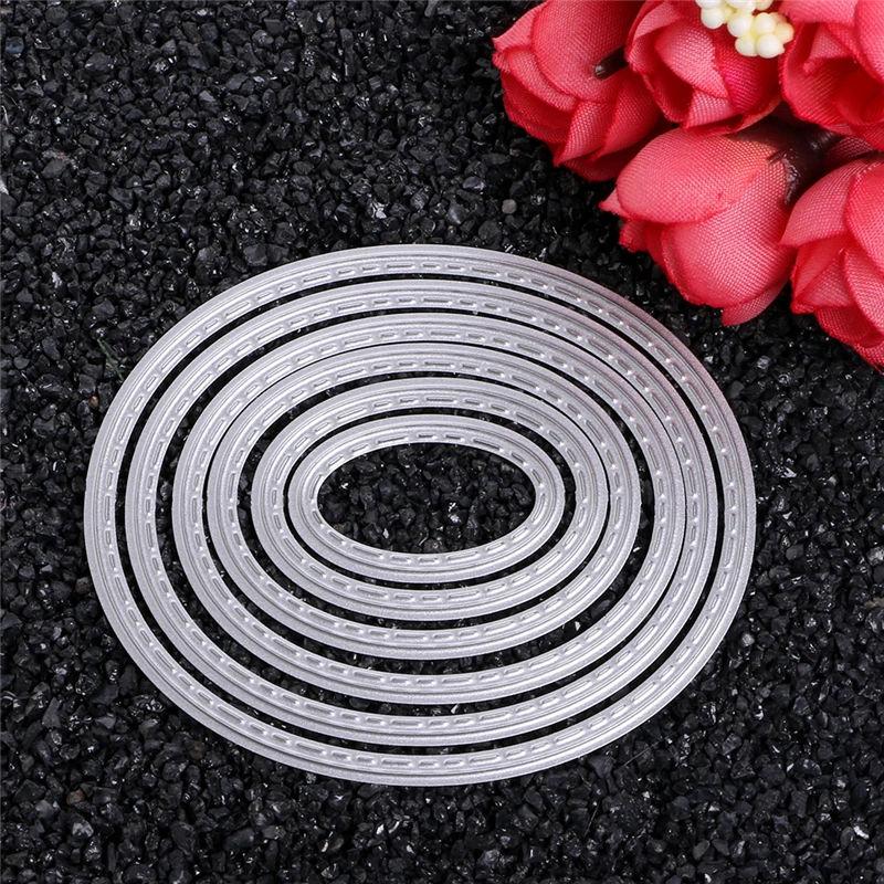 

Oval Metal Cutting Dies Stencils DIY Scrapbook Album Paper Card Embossing Craft