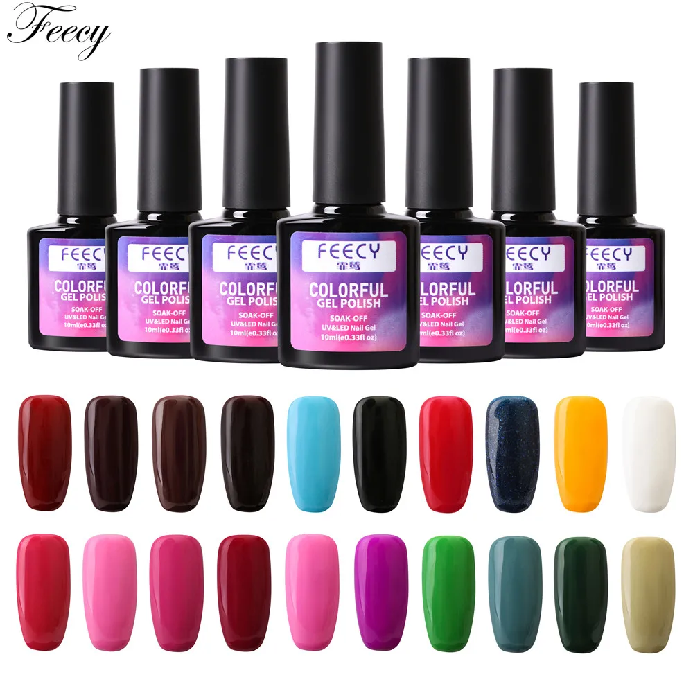 

60 Color 10ML Soak Off UV LED Gel Nail Polish New Arrival Primer Gel Varnish Base No Wipe Top Coat Nail Art Gel Nail Polish Set