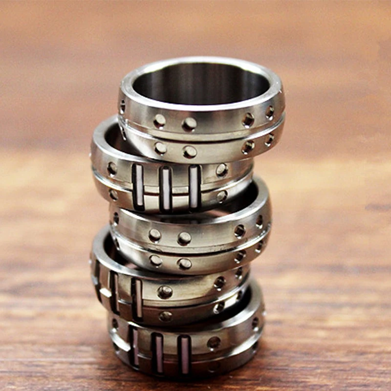 18mm Titanium Alloy Finger Ring with 3pcs Tritium Tubes EDC Luminous Rings EDC Multi Tools 18mm Titanium Alloy Finger Ring with 3pcs Tritium Tubes EDC Luminous Rings EDC Multi Tools
