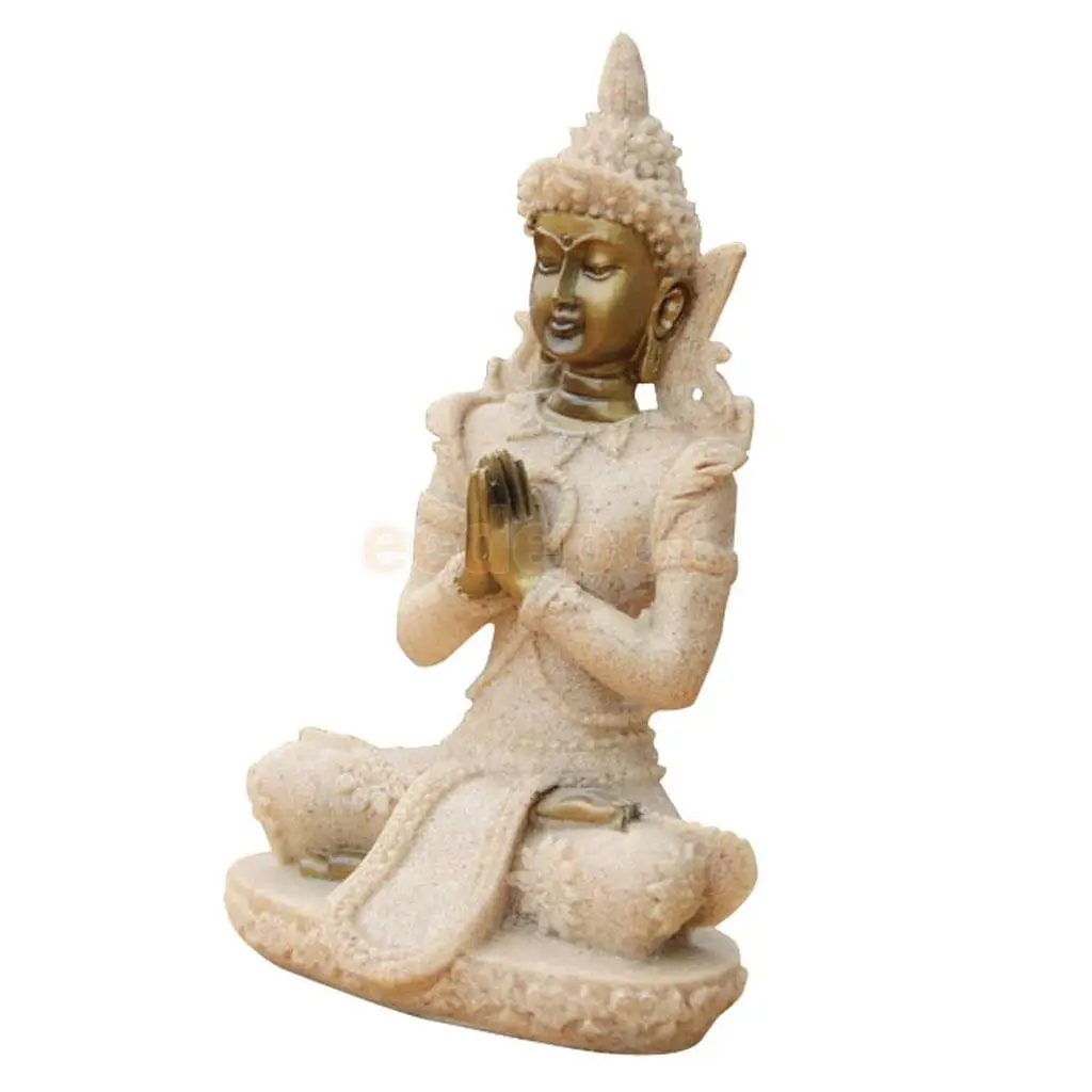 Песок Камень Статуя Будды для медитации резной богатство художник удача индуистской#4