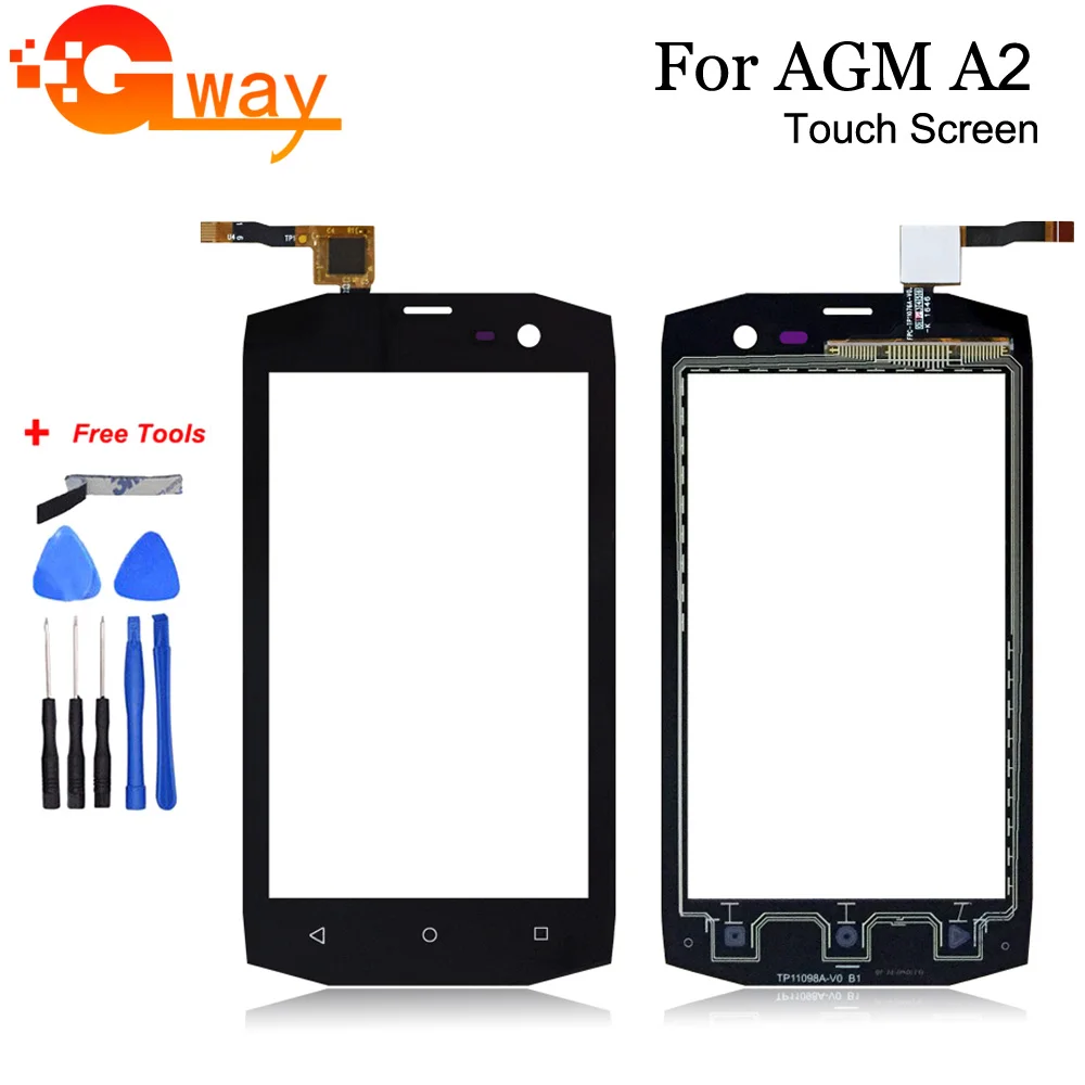 

4.0'' Touch Glass For AGM A2 Rio Touch Screen Glass Digitizer Panel Sensor For AGM A2 With Free Tools+Adhesive