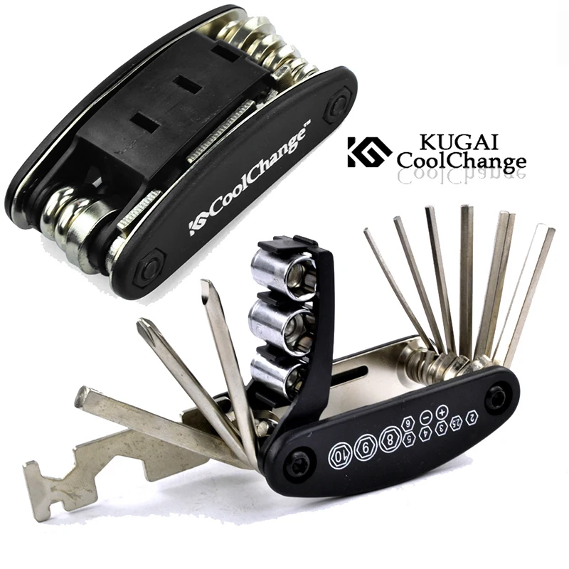

CoolChange 16 in 1 Bicycle Multi Repair Tool Kit Hex Spoke Wrench Mountain Bicycle Tools Sets Mountain Cycle Screwdriver Tool
