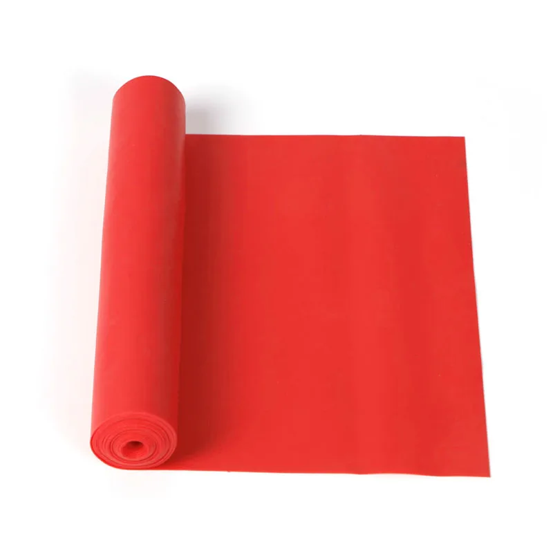 1 шт., 1,2 м, эластичная резинка для йоги, пилатеса, растягивается, для упражнений, для рук, ног, спины, фитнеса - Цвет: Красный