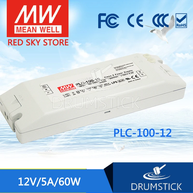 

MEAN WELL PLC-100-12 12V 5A meanwell PLC-100 12V 60W Single Output Switching Power Supply