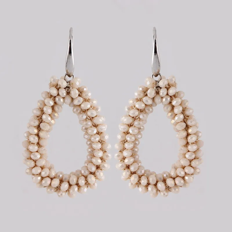 Earrings White AB