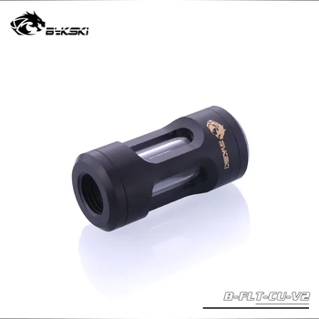 

Bykski Water Filter,Computer Case Loop Accessory,2xG1/4" Thread, Silver,Black,B-FLT-CU-V2