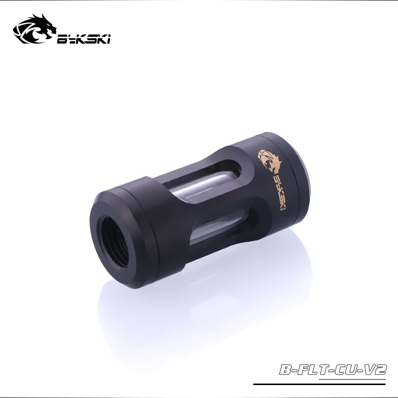 

Bykski Black ,Silver water filter,computer case water cooling accessory gadget,double G1/4" inner thread,B-FLT-CU-V2