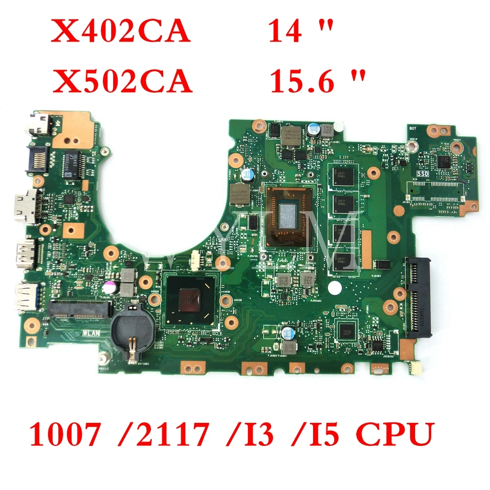 

X502CA 1007/ 2117 /i3 /i5 CPU 4GB memory Motherboard For ASUS X502CA X502C F502CA X402C F402CA X402CA Laptop Mainboard