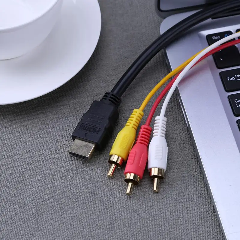 Кабель ALLOYSEED 1 5 М HD HDMI в 3RCA AV позолоченный аудиокабель для компьютеров планшетных