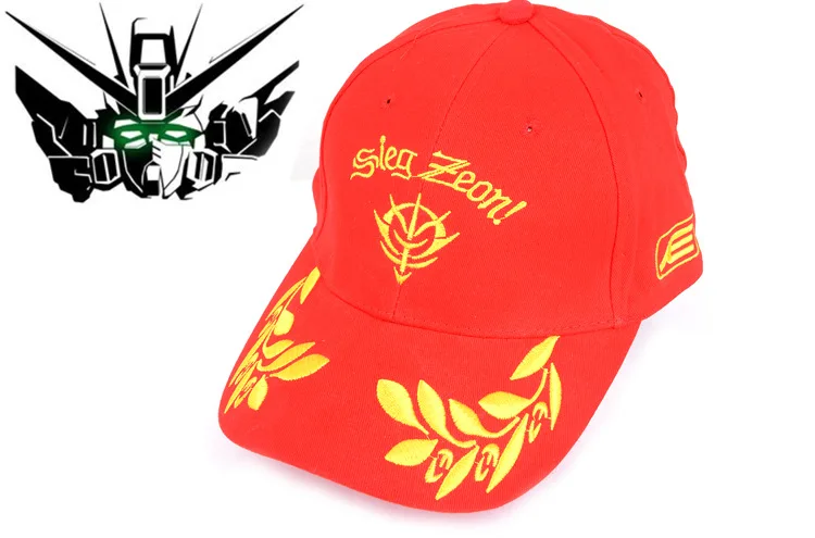 Gundam char Зик zeon эмблема красный Base Ball Hat HT115