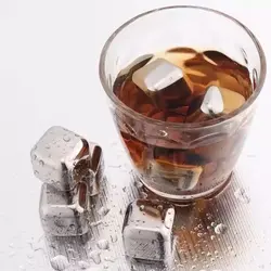 Шт. 1 шт. модные нержавеющая сталь кубики льда для виски быстрого замораживания охладитель пива, вина ликер охлаждения Rocks KTV интимные