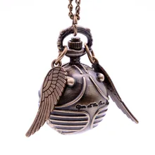 Лидер продаж Прямая мяч крылья мужские женские детские кварцевые карманные часы с свитер Цепочки и ожерелья цепь relogio masculino