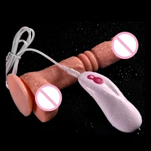 Sex Products Silicone Dildo Thrusting Realistic Suction Cup Male Artificial Penis Dick Woman Masturbator Adult Sex