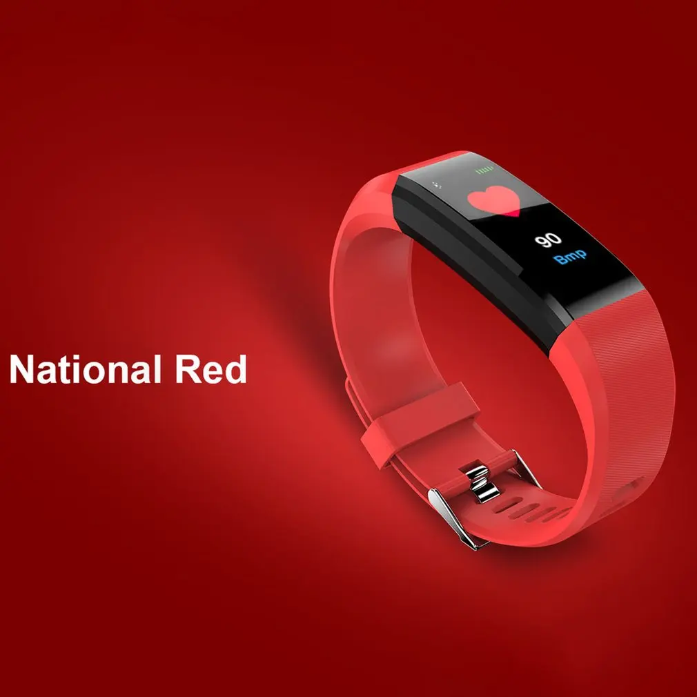 

115PLUS Smartwatch Waterproof Sports Pedometer Heart Rate Monitor Bluetooth Smart Band Bracelet For Android For iOS