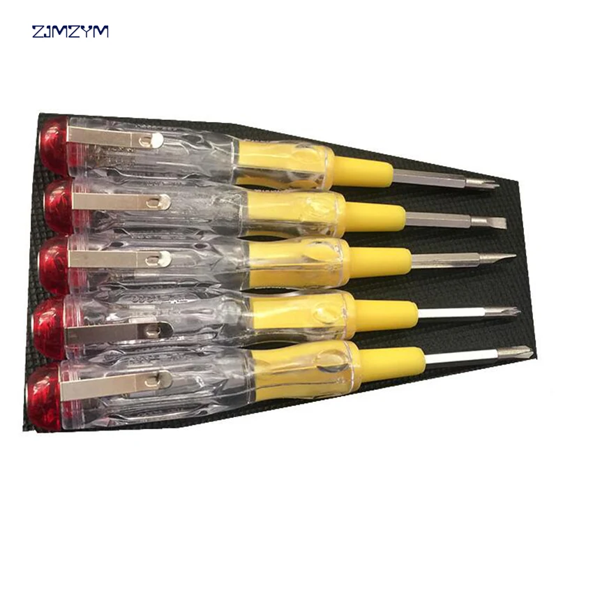 

1pc Multi-function LED Electric Test Tester Pen Screwdriver With Light Indication Voltage Detector Probe 135mm