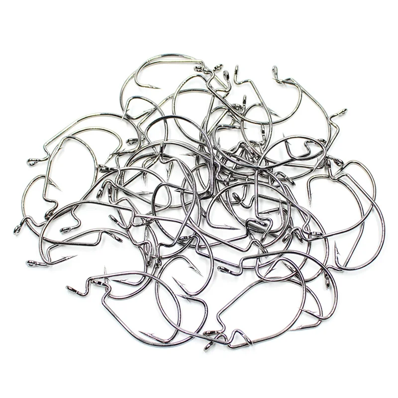 Amlucas 10pcs Carbon Steel Fishing Hooks Jig Crank Big Bass Hook Lead Jig Head Crank Barbed Hook for Soft Fishing Lure WW1051 Amlucas 10pcs Carbon Steel Fishing Hooks Jig Crank Big Bass Hook Lead Jig Head Crank Barbed Hook for Soft Fishing Lure WW1051